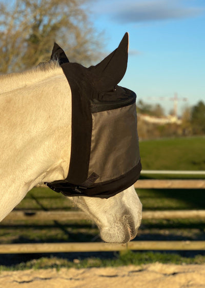 Pferdemaske Premium equidiva 90% UV-Schutz mit Ohrenklappen