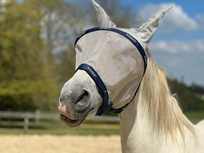 Horseware Rambo Plus-Maske mit Ohrenklappen und abnehmbarem Nasenschutz
