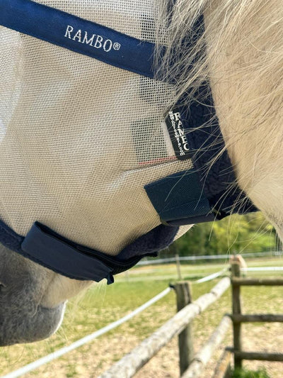 Horseware Rambo Plus-Maske mit Ohrenklappen und abnehmbarem Nasenschutz