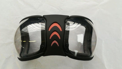 eVysor eQuick anti-UV 100% uveitis horse mask - orange mirror