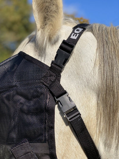 Pack - eVysor eQuick mask and Equivizor lightweight mask without earmuffs horse