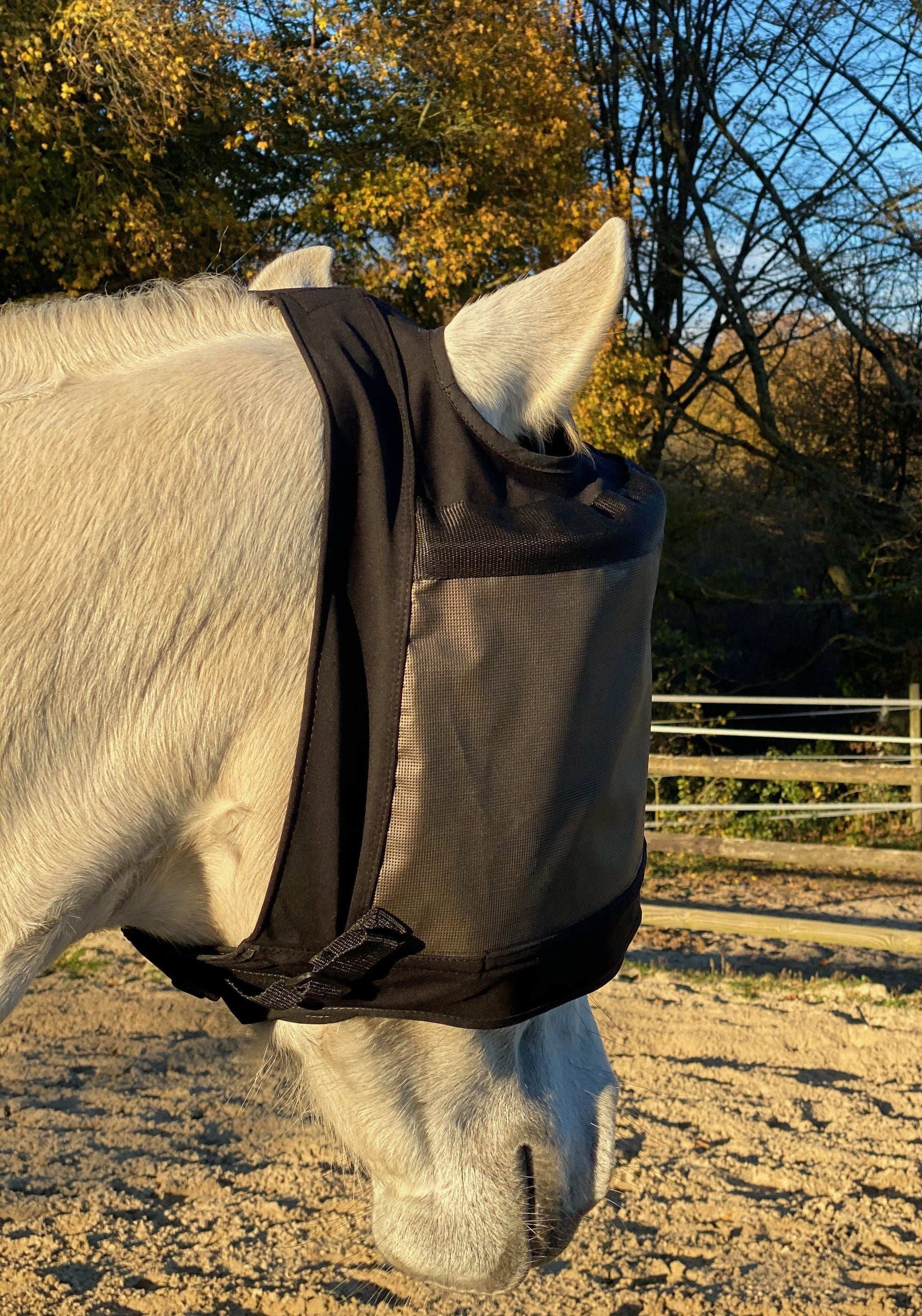 Premium equidiva paardenmasker 90% UV-bescherming zonder oorkappen