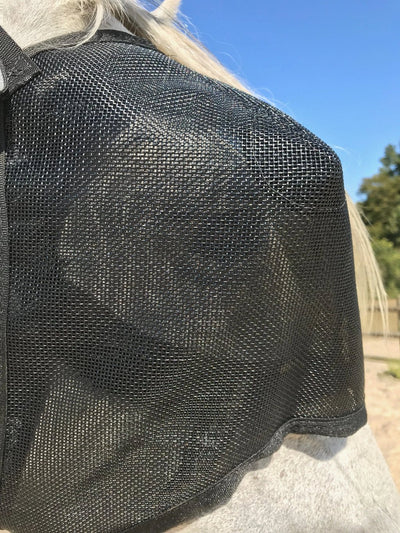 Equivizor Oogheelkundig Herstelmasker voor Paarden - Donker Anti-UV PVC - Equidiva
