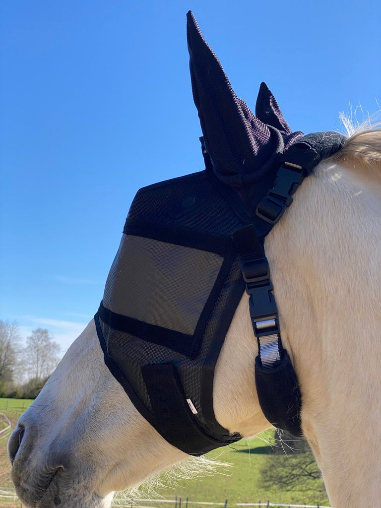Equivizor lichtgewicht masker met 90% UV-bescherming en oorkleppen -