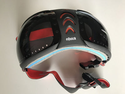 eVysor eQuick anti-UV 100% uveïtis paardenmasker - donker - Equidiva