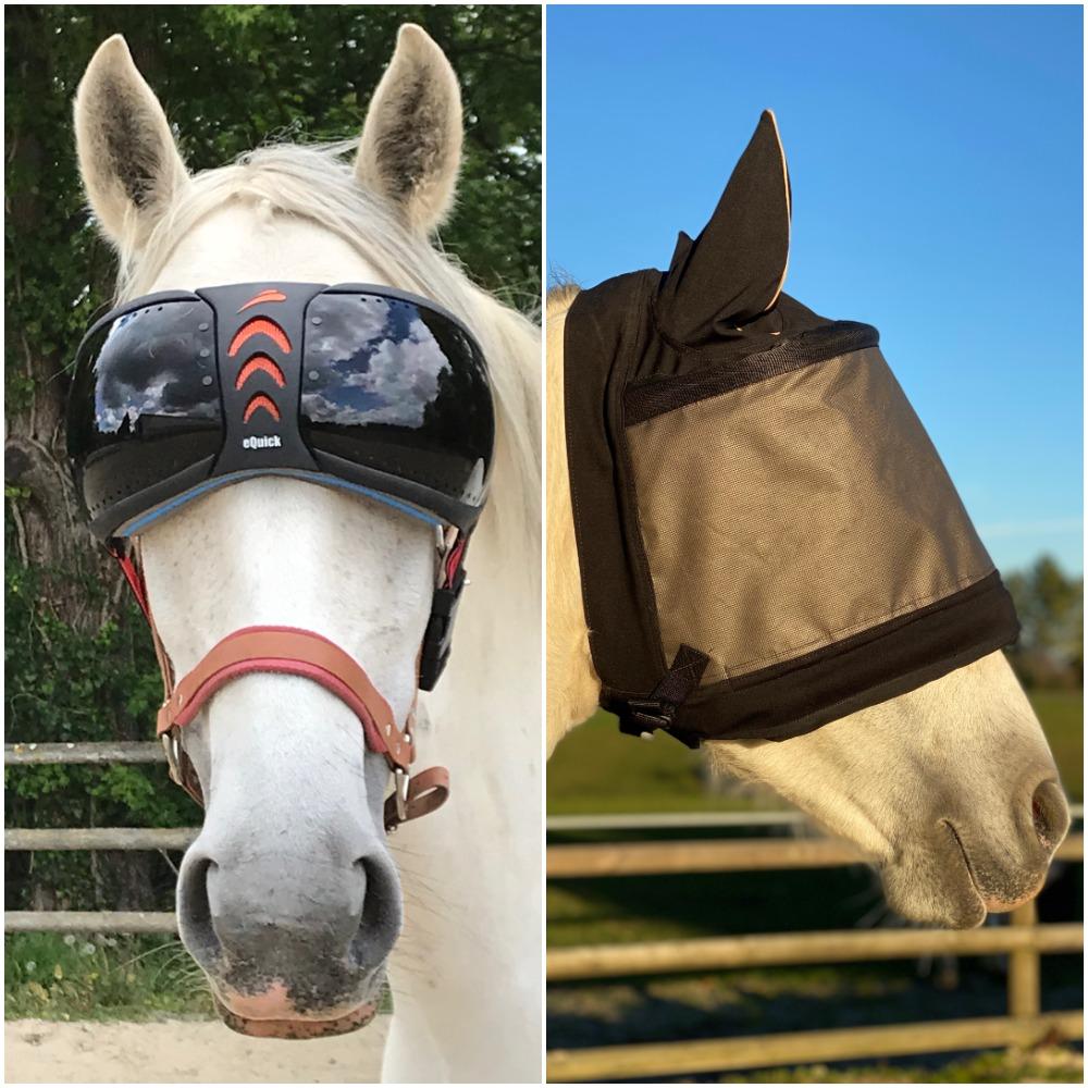 Pakket eVysor + Premium equidiva-masker met oorkappen