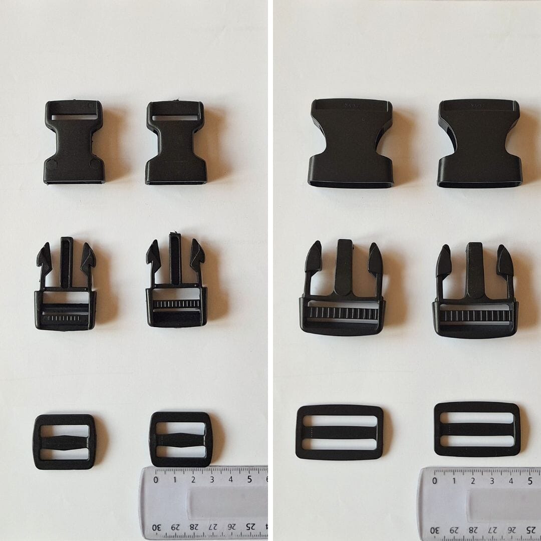 2 x clips fermoirs de rechange pour masque souple