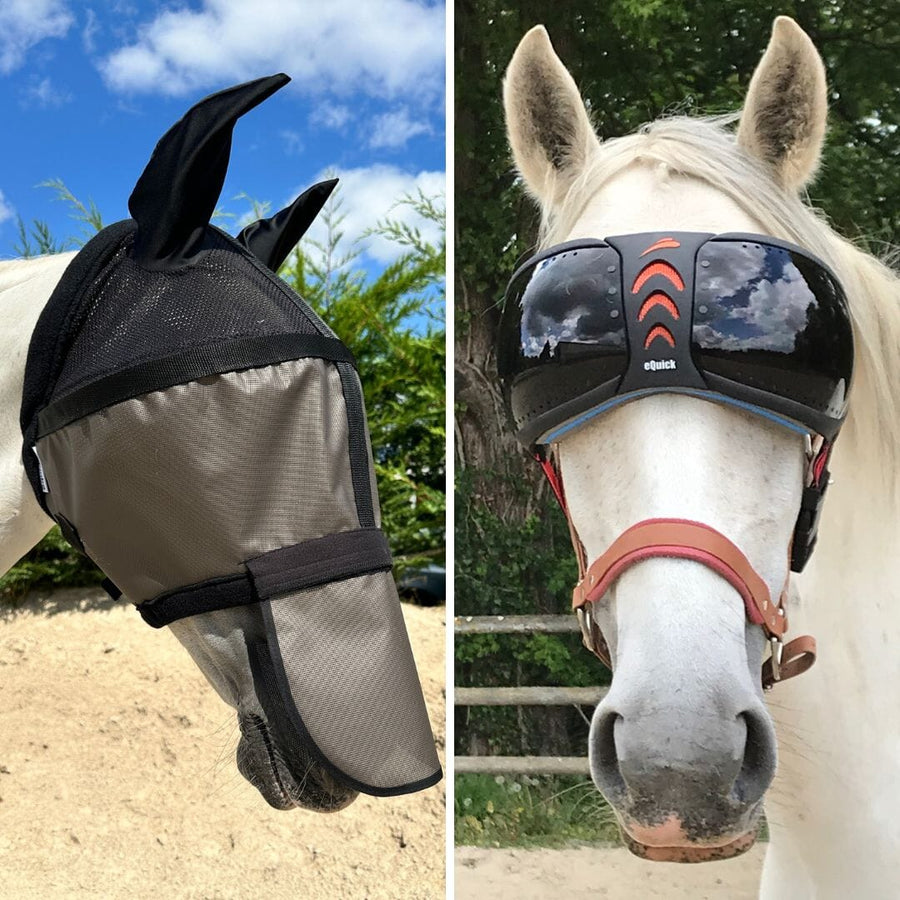 Pack 2 masques : Helios avec cache-oreilles + eVysor au choix