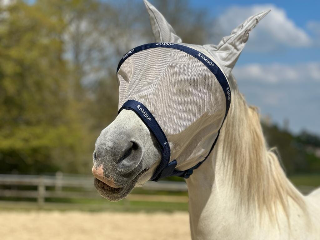 Masque Rambo Plus Horseware avec cache-oreilles et cache-nez amovible