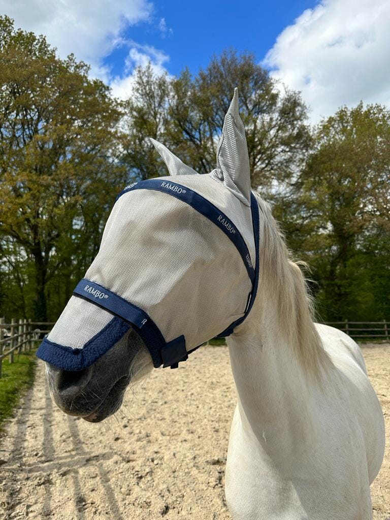 Masque Rambo Plus Horseware avec cache-oreilles et cache-nez amovible